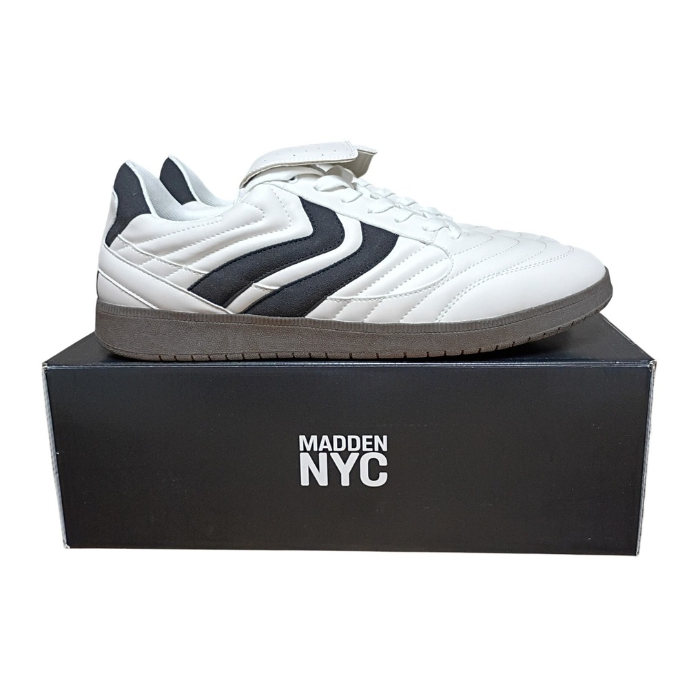 Madden NYC M-Muirr Sport Casual White Black Gum Sole Sneakers Mens 12 NEW
